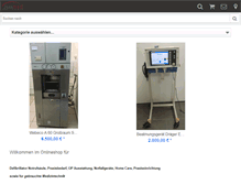 Tablet Screenshot of juramed-shop.de